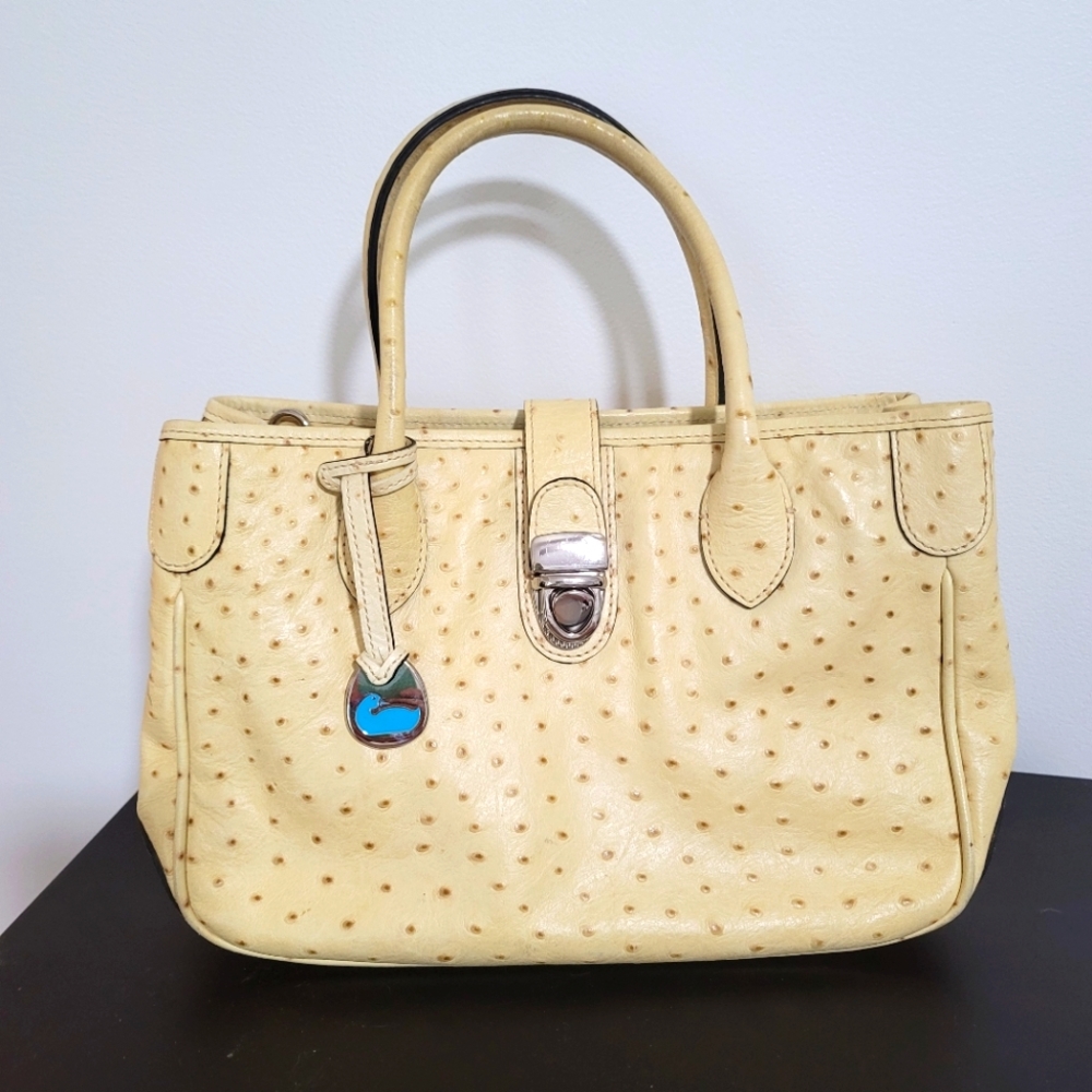 Dooney & Bourke Vintage Ostrich Leather Handbag